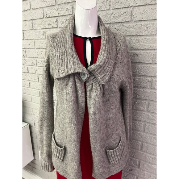 Springfield Women Gray Alpaca / Wool Blend Long Sleeve Sweater Size L - Picture 8 of 12